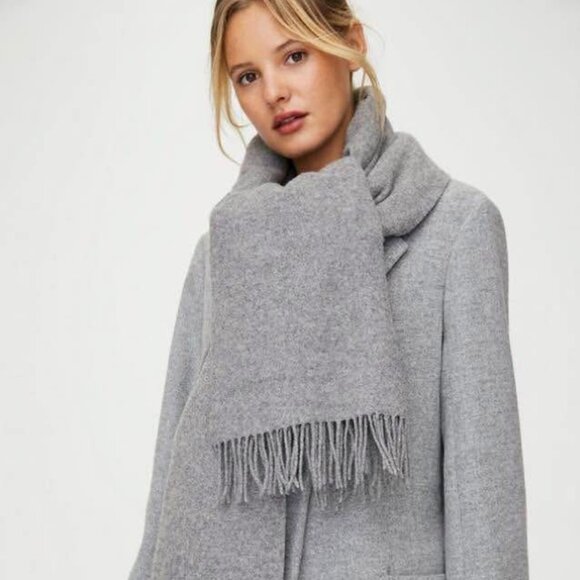 Scarf Grey Wilfred Aritzia The Classic Blanket - Picture 1 of 7